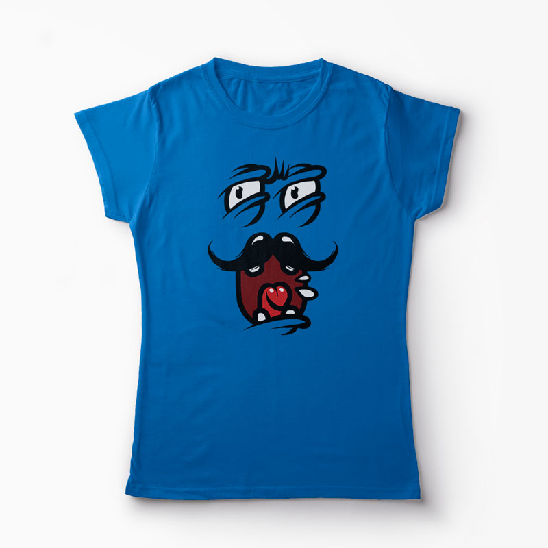 Tricou Dl. Mustata - Femei-Albastru Regal